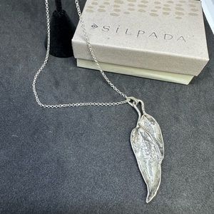 Silpada Sterling Silver leaf necklace